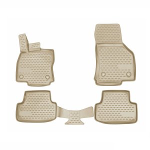 Audi A3 Floor Mats - Omac - Rubber TPE - Beige - '15-'20
